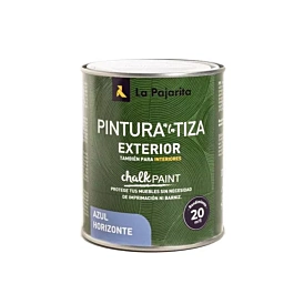 Chalk Paint Exterior Azul Horizonte La Pajarita 750ml