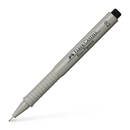 Faber-Castell Black Ecco Pigment Gekalibreerde Marker 0.2mm