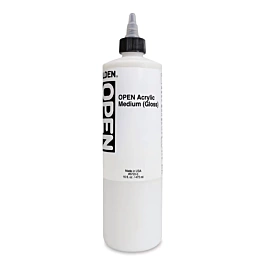 Médium acrílico fluido Slow Dry gloss Open Golden 473ml