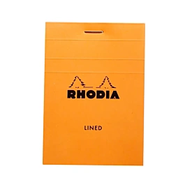 Rhodia Orange Lines Pad 7.4x10cm