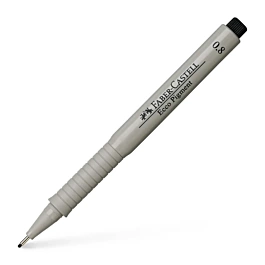 Faber-Castell Black Ecco Pigment Gekalibreerde Marker 0,8 mm