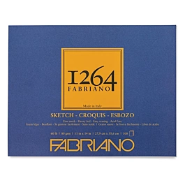 Fabriano 1264 gecklebtes Skizzenblock 27,9x35,6cm 80g/m²