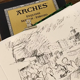 Arches 105g/m² 26x36cm Spiral Drawing Pads