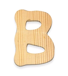 SUPER OFERTA **60%** Letra B Pequeña en Madera sin Barnizar Stamperia