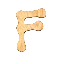 SUPER OFERTA **60%** Letra F Pequeña en Madera sin Barnizar Stamperia