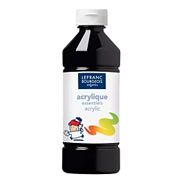 Lefranc und Bourgeois Kinder Acrylfarbe Schwarz 500ml