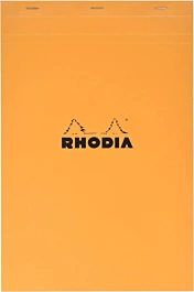 Orange A4 Plus Rhodia Square Notebook