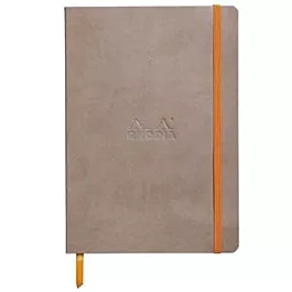 Libreta Flexible Encolado Lateral Puntos Taupe Rhodia A5