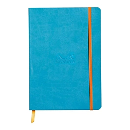 Libreta Flexible Encolado Lateral Puntos Turquesa Rhodia A5