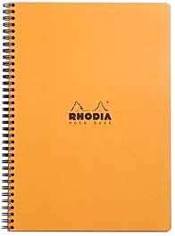 Cuaderno Notebook Espiral Naranja Líneas Rhodia A4+