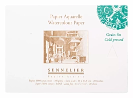 Sennelier fine grain watercolor pad 300g/m² 51x36cm 20 sheets