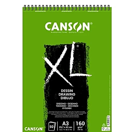 Canson XL spiral Zeichenblock Softcover Feinkorn  A3 160g/m²