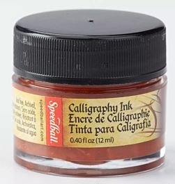 Pigmented acrylic ink Burnt Umber Speedball 12ml