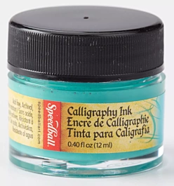 Pigmented acrylic ink Teal Green Speedball 12ml