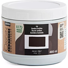 Pebeo Origin Eco Acrylverf Burnt Sienna 34 480ml