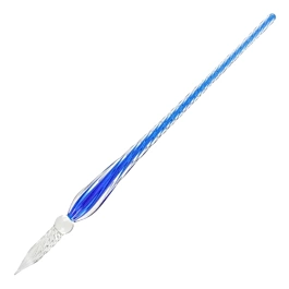 J.Herbin round glass pen dark blue 18,5cm