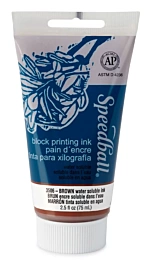 Water-based woodcut ink Orange Speedball 75ml