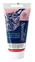 Water-based woodcut ink Light Red Speedball 75ml