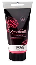Hot Pink Fluor Speedball water-based woodcut ink 75ml