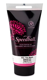 Waterbased woodcut ink Magenta Fluor Speedball 75ml