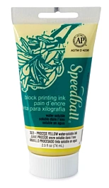 Process Yellow Speedball water-based woodcut ink 75ml