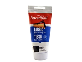 Fabric printing inks Black Speedball 75ml