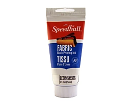 Fabric printing inks Opaque White Speedball 75ml