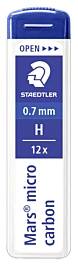 Custodia da 12 mine H Mars Micro Carbon Staedtler da 0,7 mm