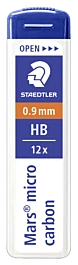 Custodia da 12 mine HB Mars Micro Carbon Staedtler da 0,9 mm