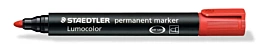 Staedtler Lumocolor Permanent Marker mit Rundspitze Rot  