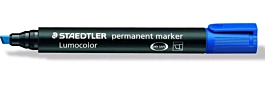 Staedtler Lumocolor Permanent Marker mit Keilspitze Blau  