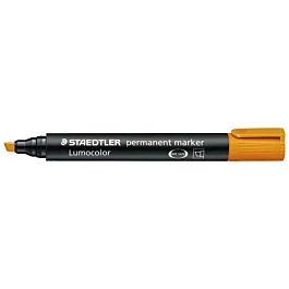 Staedtler Lumocolor Permanent Marker mit Keilspitze Orange  