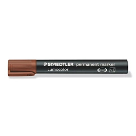 Staedtler Lumocolor Permanent Marker mit Keilspitze Braun  