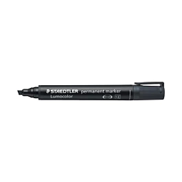 Staedtler Lumocolor Permanent Marker mit Keilspitze Schwarz  