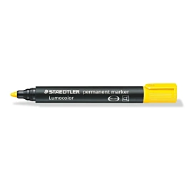 Staedtler Lumocolor Permanent Marker mit Rundspitze Gelb  