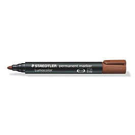 Staedtler Lumocolor Permanent Marker mit Rundspitze Braun  