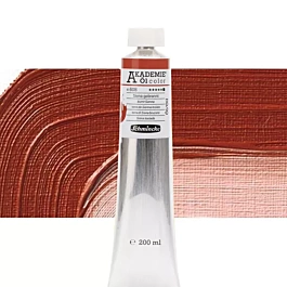 Gebrande sienna olieverf tube 608 Akademie Öl Schmincke 200ml