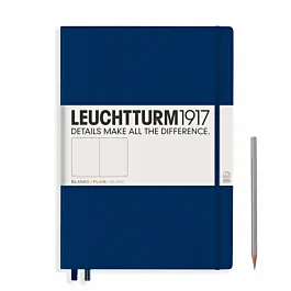 Leuchtturm1917 Master Notizbuch glatt, Hardcover Blue Navy A4+