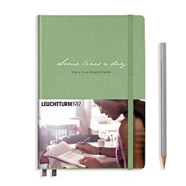Diario Medium Sage 5 años Some lines a day Memory book Leuchtturm1917 A5 80g/m²