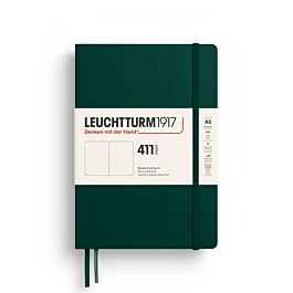 Notitieboek Medium Bosgroen effen harde kaft 411 Leuchtturm1917 A5