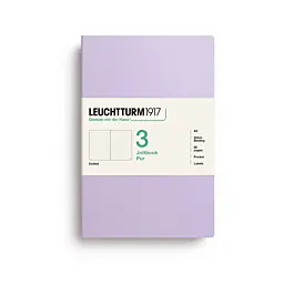 Set of 3 lilac dotted Jottbook notebooks by Leuchtturm1917, A5