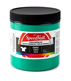 Speedball green screen printing ink for fabric, 236ml
