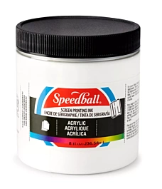 Speedball Acryl inkt voor zeefdruk White 236ml