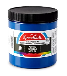 Speedball Acryl inkt voor zeefdruk Cyan 236ml