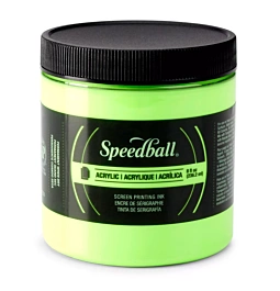 Speedball Acryl inkt voor zeefdruk Fluor Lime Green 236ml