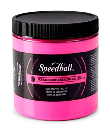 Speedball Acryl inkt voor zeefdruk Fluor Magenta 236ml