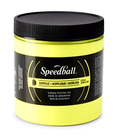 Speedball Acryl inkt voor zeefdruk Fluor Yellow 236ml
