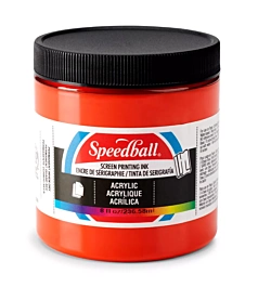 Speedball Acryl inkt voor zeefdruk Fire Red 236ml