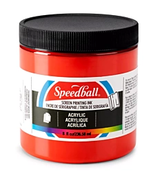 Speedball Acryl inkt voor zeefdruk Medium Red 236ml