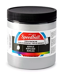 Speedball Acryl inkt voor zeefdruk Silver 236ml